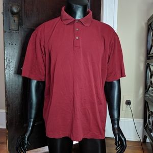 Pringle of Scotland vintage red polo shirt